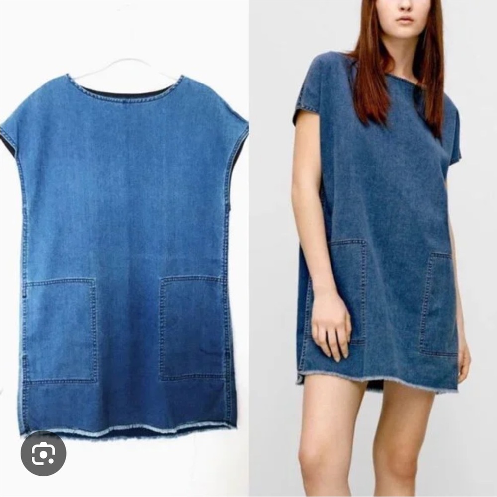 Aritzia Wilfred Free Nori Denim Dress